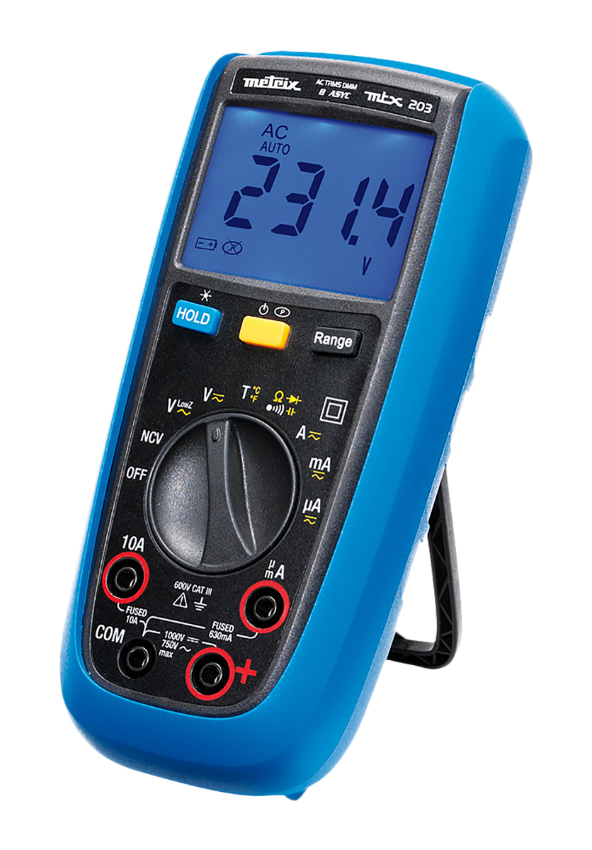 mtx203-z Metrix Handheld Digital Multimeter True RMS, 750 V ac