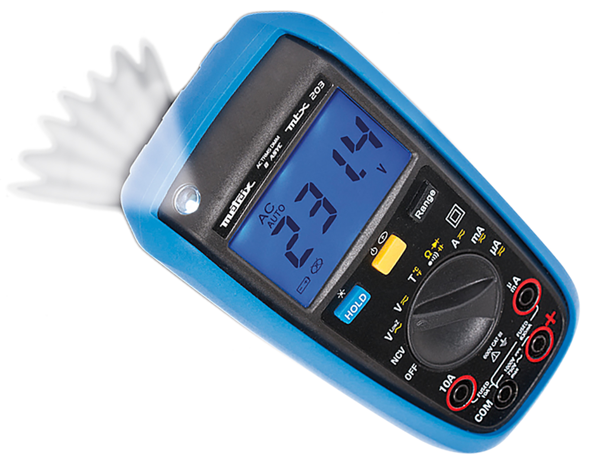 mtx203-z Metrix Handheld Digital Multimeter True RMS, 750 V ac