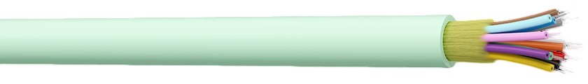 CAE Multimedia Connect OM3 Fibre Optic Cable, 7.6 mm Low Smoke Zero Halogen, Blue, 100 m