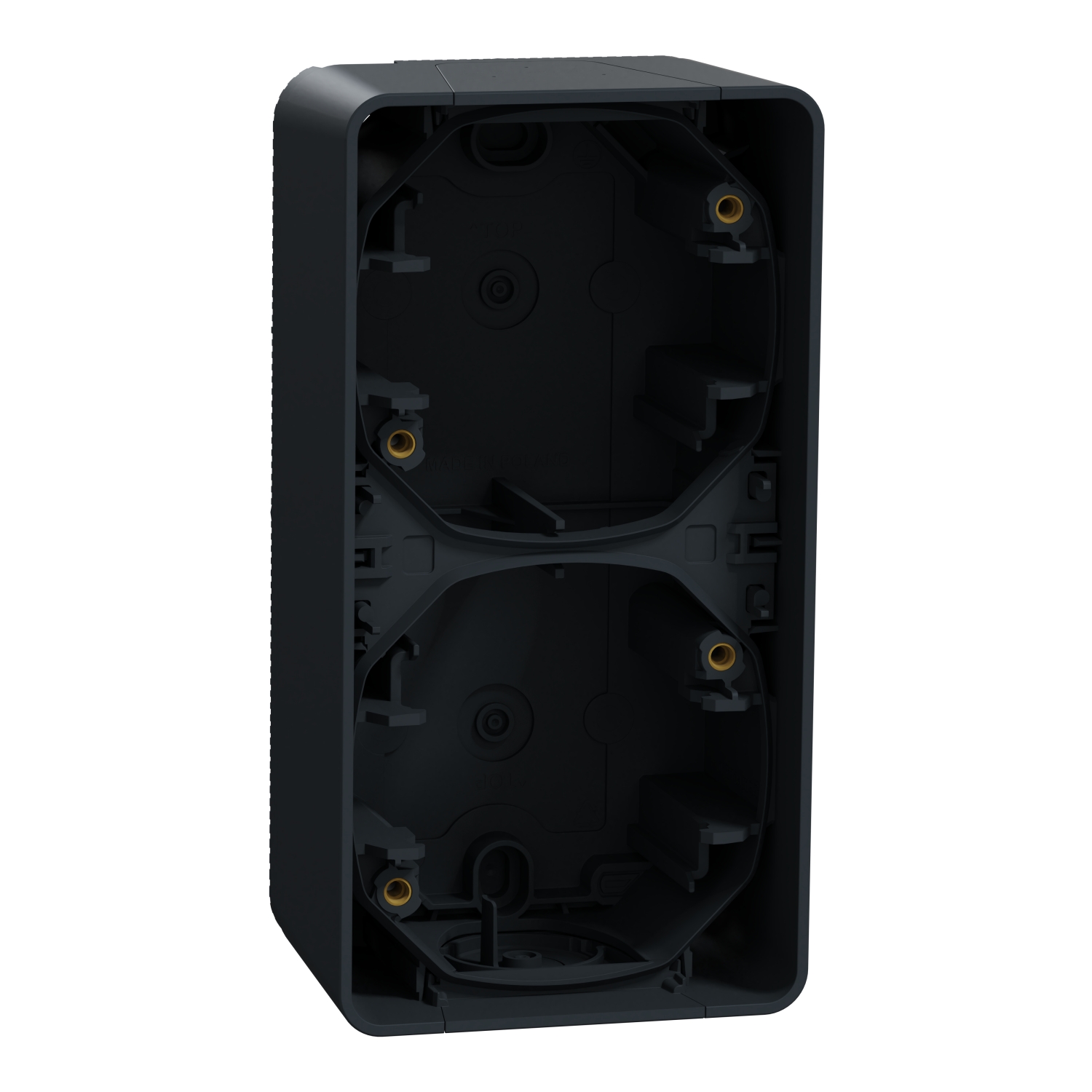 Schneider Electric Mureva Styl Grey Polypropylene Junction Box, IP55, Surface Mount Mount, 2 Gangs 54 mm 147mm 54 mm
