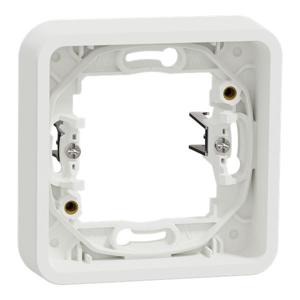 Schneider Electric Mureva Styl White Polycarbonate Back Box, IP55, Flush Mount 19 mm 84mm 19 mm