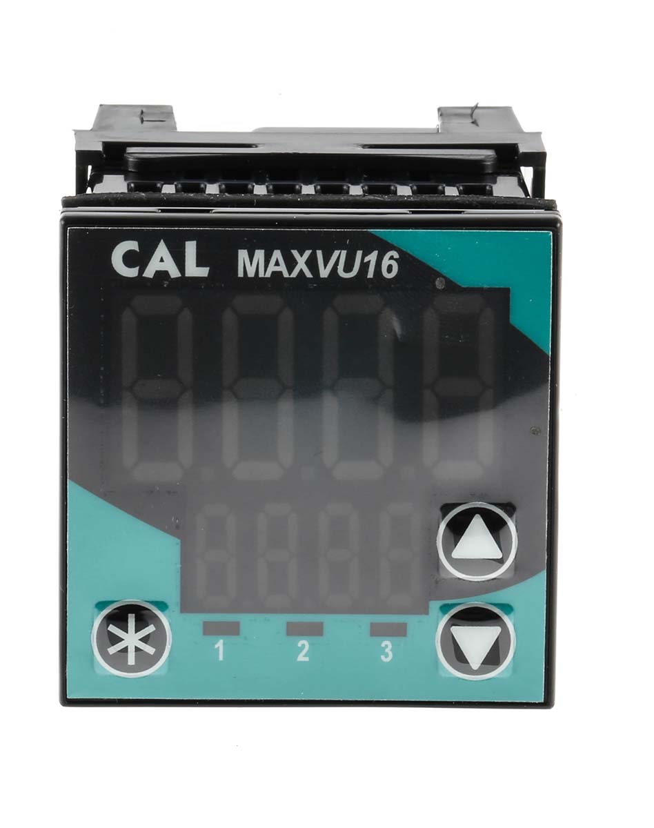 CAL MAXVU16 DIN Rail PID Temperature Controller 1 Input, 3 Output Relay 24V ac Temperature Control