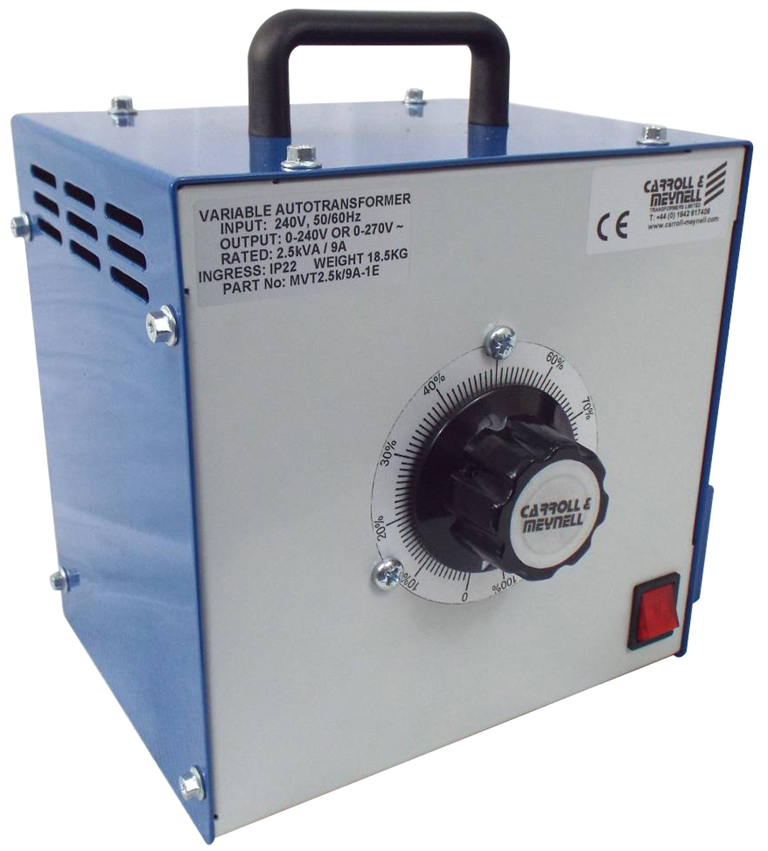 Carroll & Meynell Variac, 5 Output, 1 Phase 1.4 kVA, 240 V