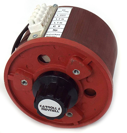 mvt49k18a-1 Carroll & Meynell Variac, 5 Output, 1 Phase 4.9 kVA, 240 V