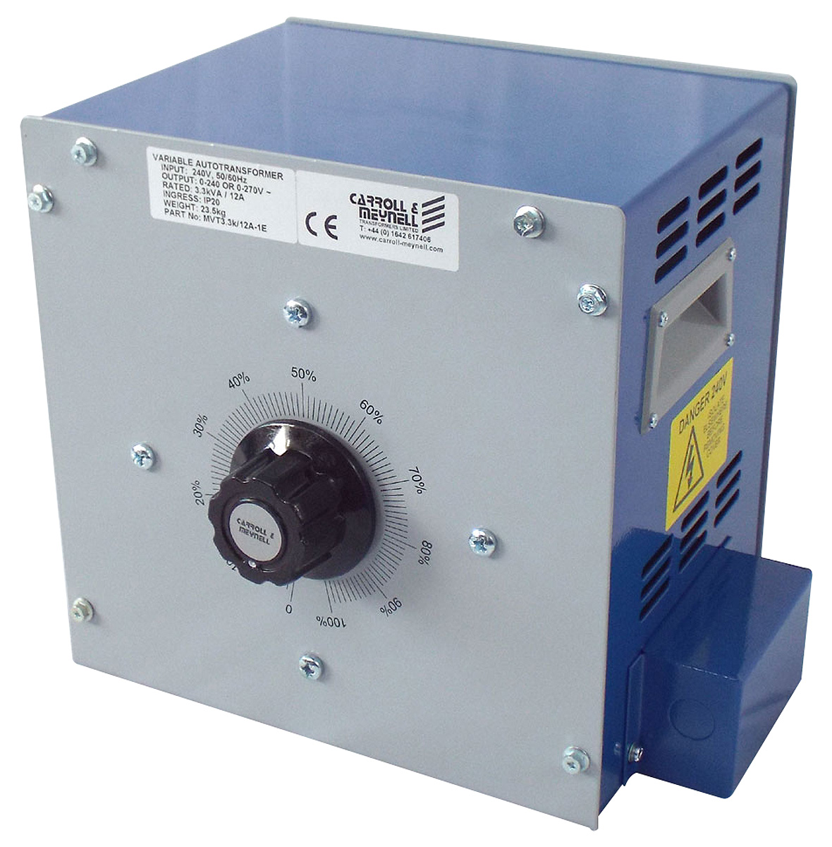 Carroll & Meynell Variac, 5 Output, 1 Phase 4.9 kVA, 240 V