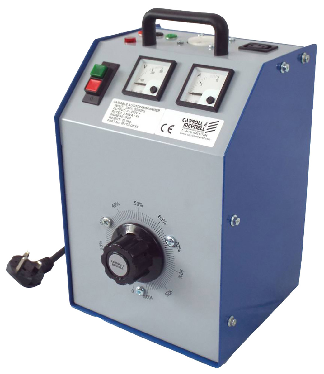 Carroll & Meynell Auto-Transformer, 3 Output, 1 Phase 1350 VA, 240 V