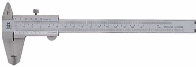 Moore & Wright Caliper 150 mm 0.02 mm Resolution Vernier Caliper, Imperial & Metric