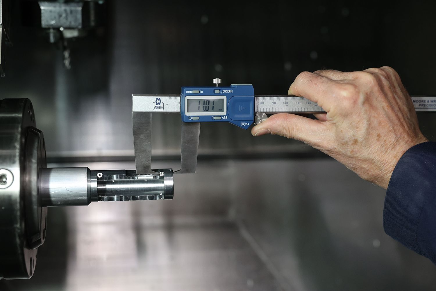 mw120-20dabs Moore & Wright Caliper 200 mm 0.01 mm Resolution Digital, Imperial, Metric