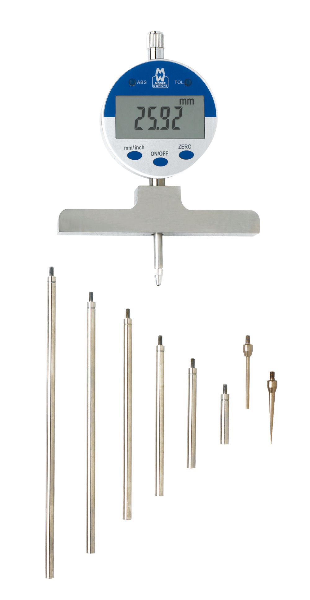 Moore & Wright MW172-01D 550 mm Metric, Imperial Depth Gauge