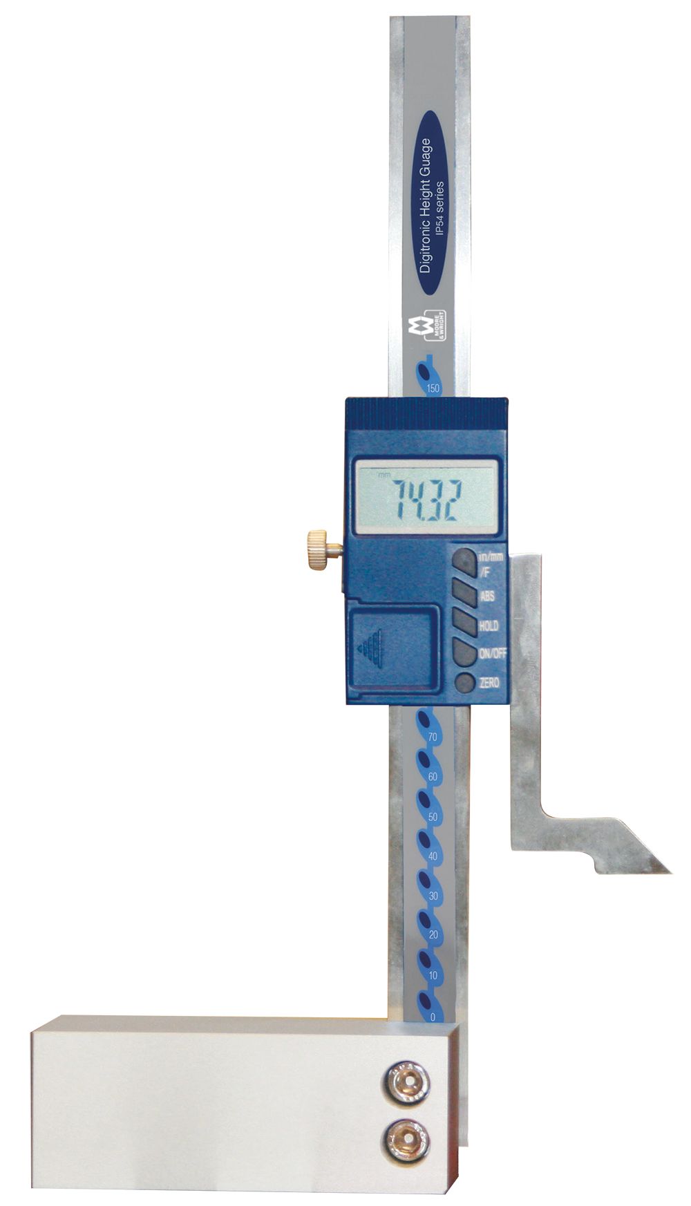 Moore & Wright LCD Height Gauge, max. measurement 150 mm, UKAS