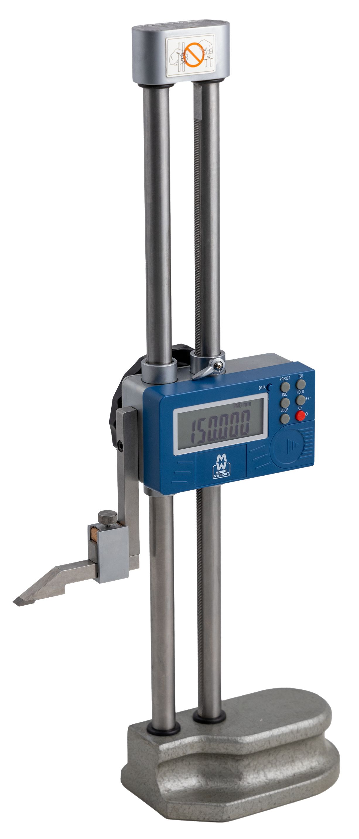 Moore & Wright LCD Height Gauge, max. measurement 300 mm, UKAS