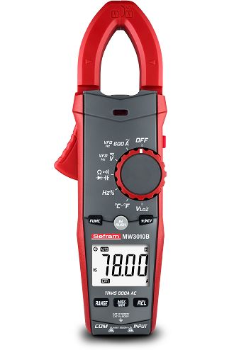 Sefram MW3010B Clamp Meter 600 A 1000 V dc 1000 V ac Tensilica LX6 Non-Contact Voltage Detector RSCAL