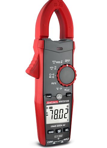 mw3010b Sefram MW3010B Clamp Meter 600 A 1000 V dc 1000 V ac Tensilica LX6 Non-Contact Voltage Detector RSCAL