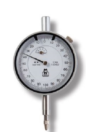 Moore & Wright MW400-02 Dial Indicator 1 mm Max. Measurement, 0.001 mm Resolution, ± 0.004 mm Accuracy, UKAS