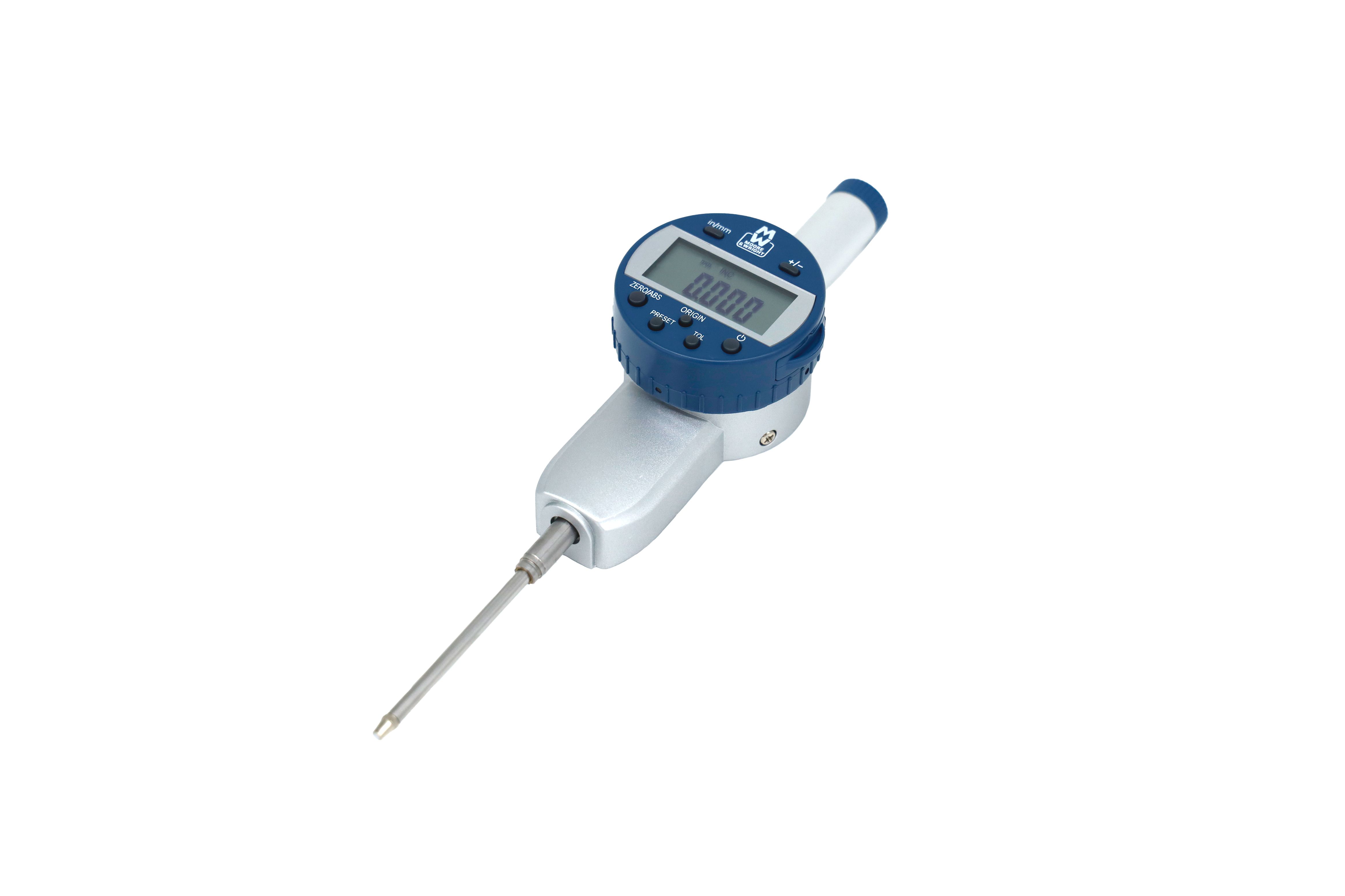 mw405-06db Moore & Wright MW405-06DB Imperial & Metric Plunger Digital Indicator 25 mm Max. Measurement, 0.01 mm Resolution, 0.03 %