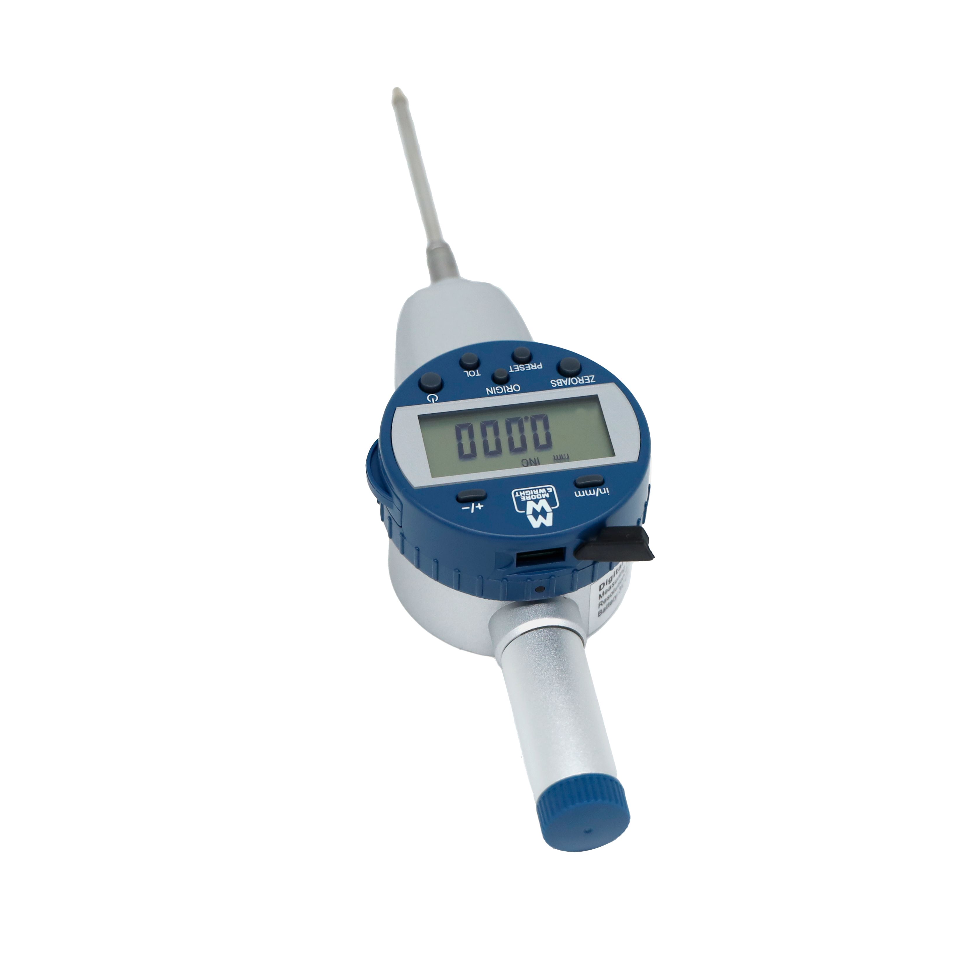 mw405-06db Moore & Wright MW405-06DB Imperial & Metric Plunger Digital Indicator 25 mm Max. Measurement, 0.01 mm Resolution, 0.03 %