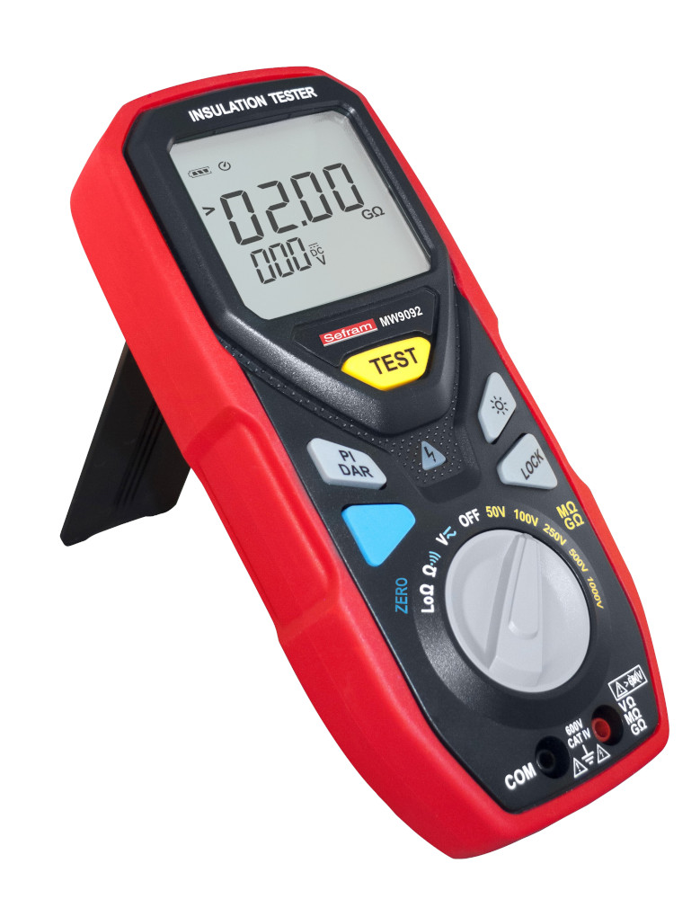 Sefram MW9092 Continuity Tester, 50 V Min, 1000 V Max, 20 GΩ CAT IV