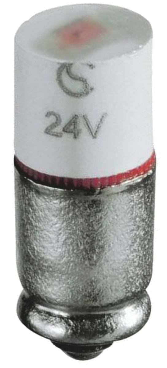 Signal Construct Red Indicator Lamp Multichip, Midget Groove Base, 5.6 mm Diameter, 120mcd