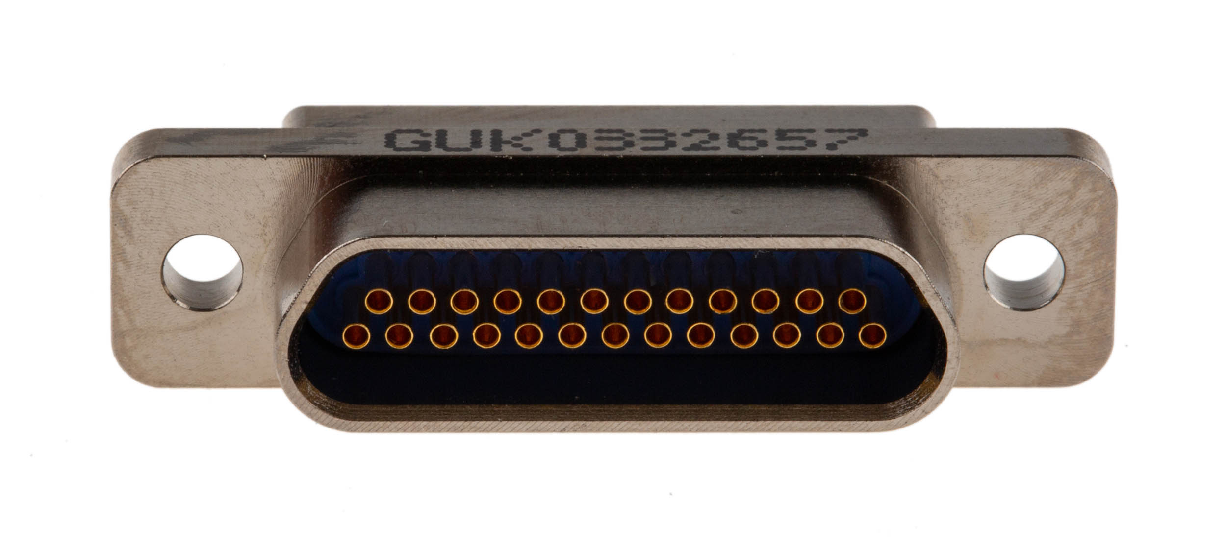 mwdm2l-25ss Glenair MWDM 25 Way Straight Panel Mount D-Sub Connector Female