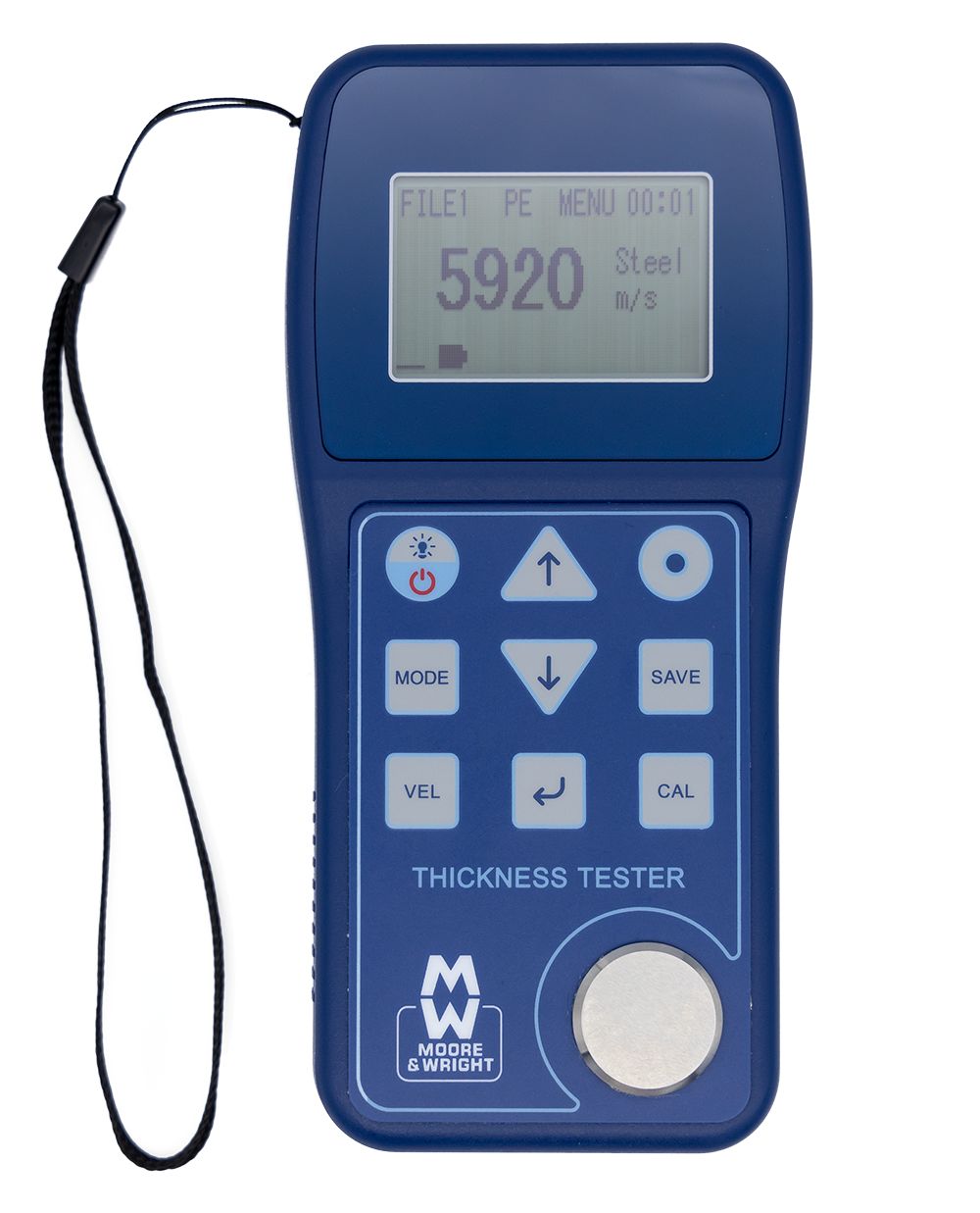 Moore & Wright  MWT-2500  Thickness Gauge 1 mm - 300 mm 0.01 mm Resolution, LCD Backlight Display
