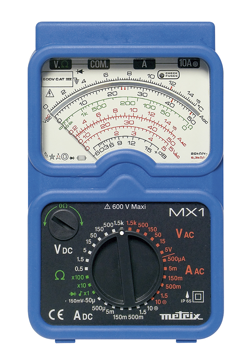 Metrix MX 1 Handheld Multimeter, 10 A ac, RSCAL