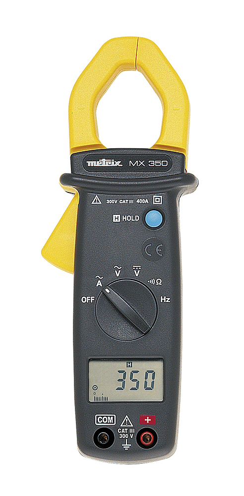 Metrix MX0350-Z Clamp Meter, 400 A 400 A 600 V dc 600 V ac CAT III Non-Contact Voltage Detector UKAS