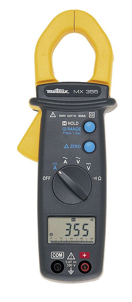 Metrix MX 355 Clamp Meter, 400 A 400 A 600 V dc 600 V ac CAT III RSCAL
