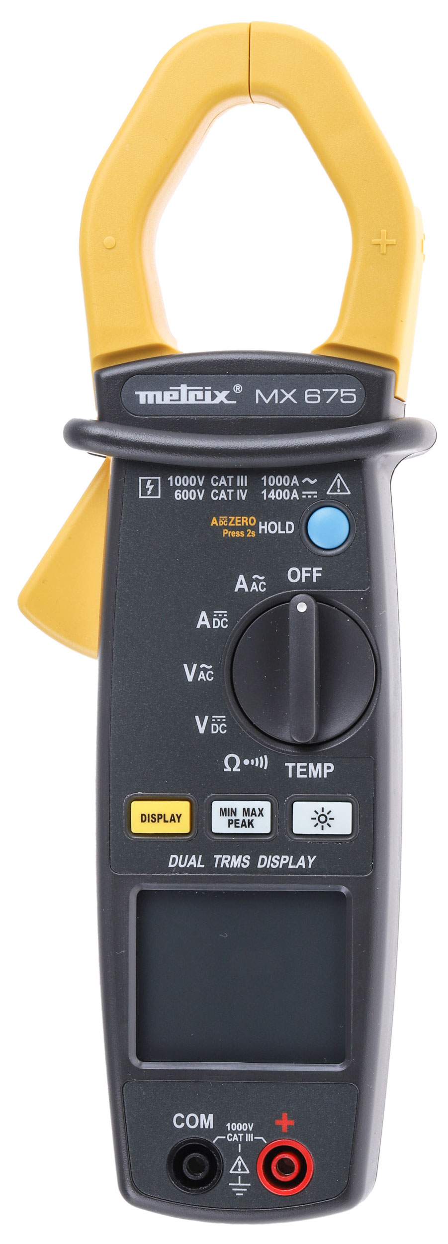 Metrix MX675 Clamp Meter, 1400 A 1000 A 1400 V dc 1000 V ac CAT IV, CAT III RSCAL