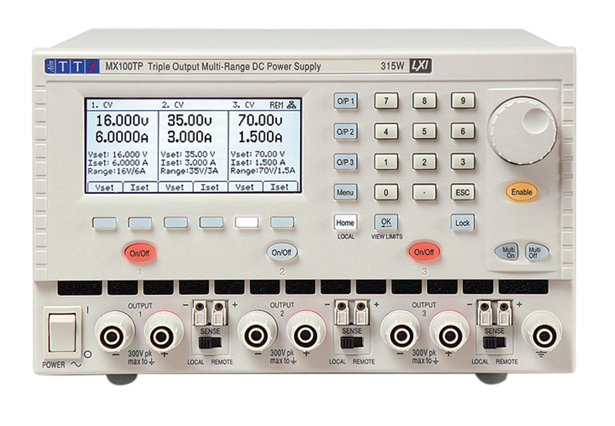 Aim-TTi Digital Bench Power Supply, 3-Output 0 V ac to  70V, 315 W, 6 A Max