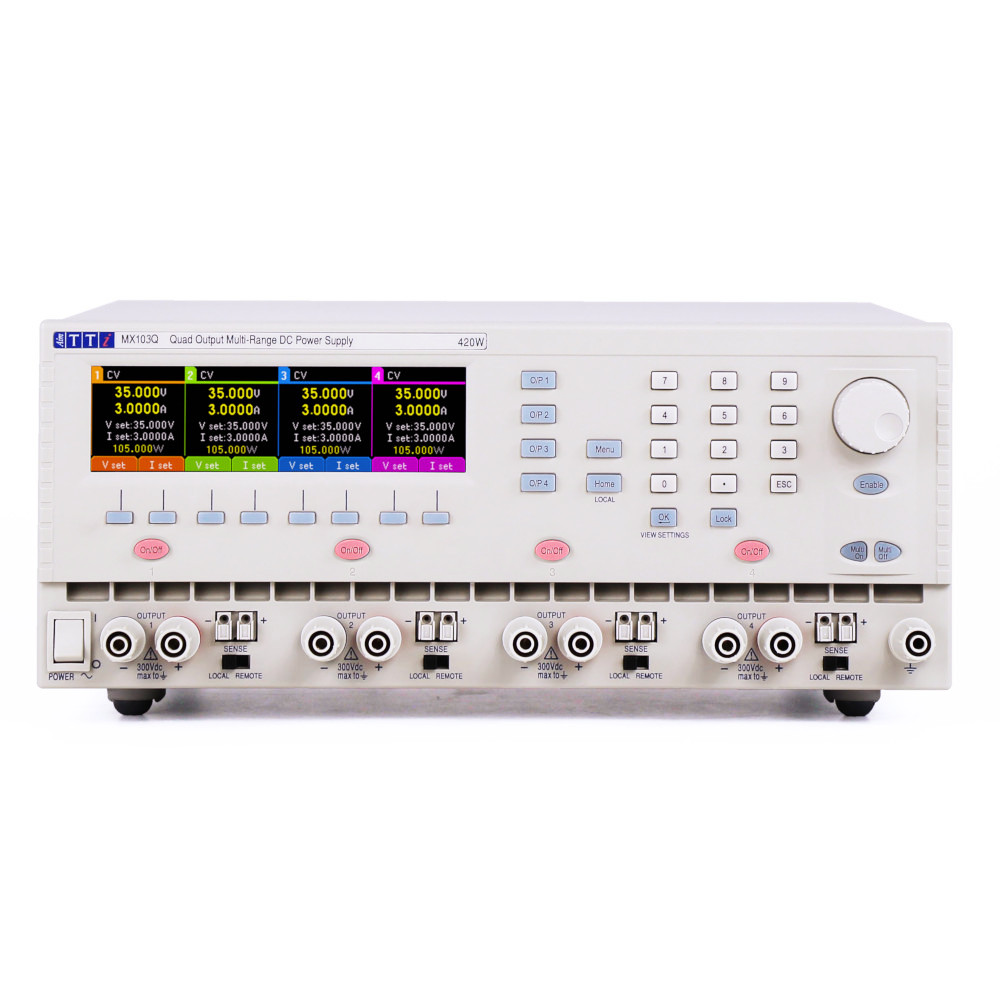 Aim-TTi Digital Bench Power Supply, 4-Output 35 V to  35V, 420 W, 6 A Max