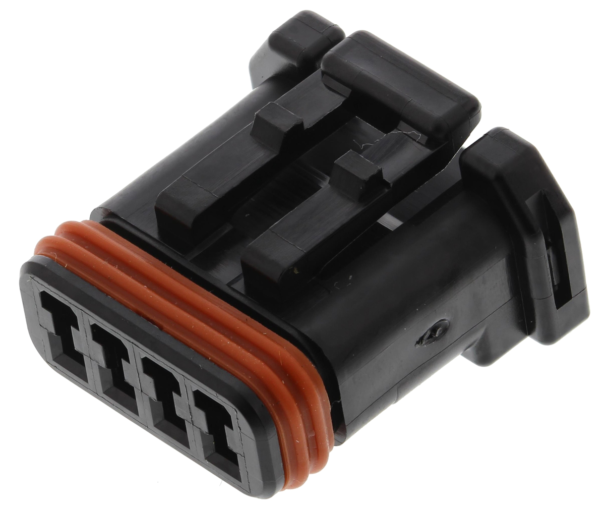 JAE, MX19 Automotive Connector Female Black Cable 4 Way Crimp Termination MX19004S51