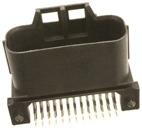 JAE MX23A Series Right Angle Through Hole PCB Header, 26 Contact(s), 2.5 mm Pitch, 2 Row, Shrouded