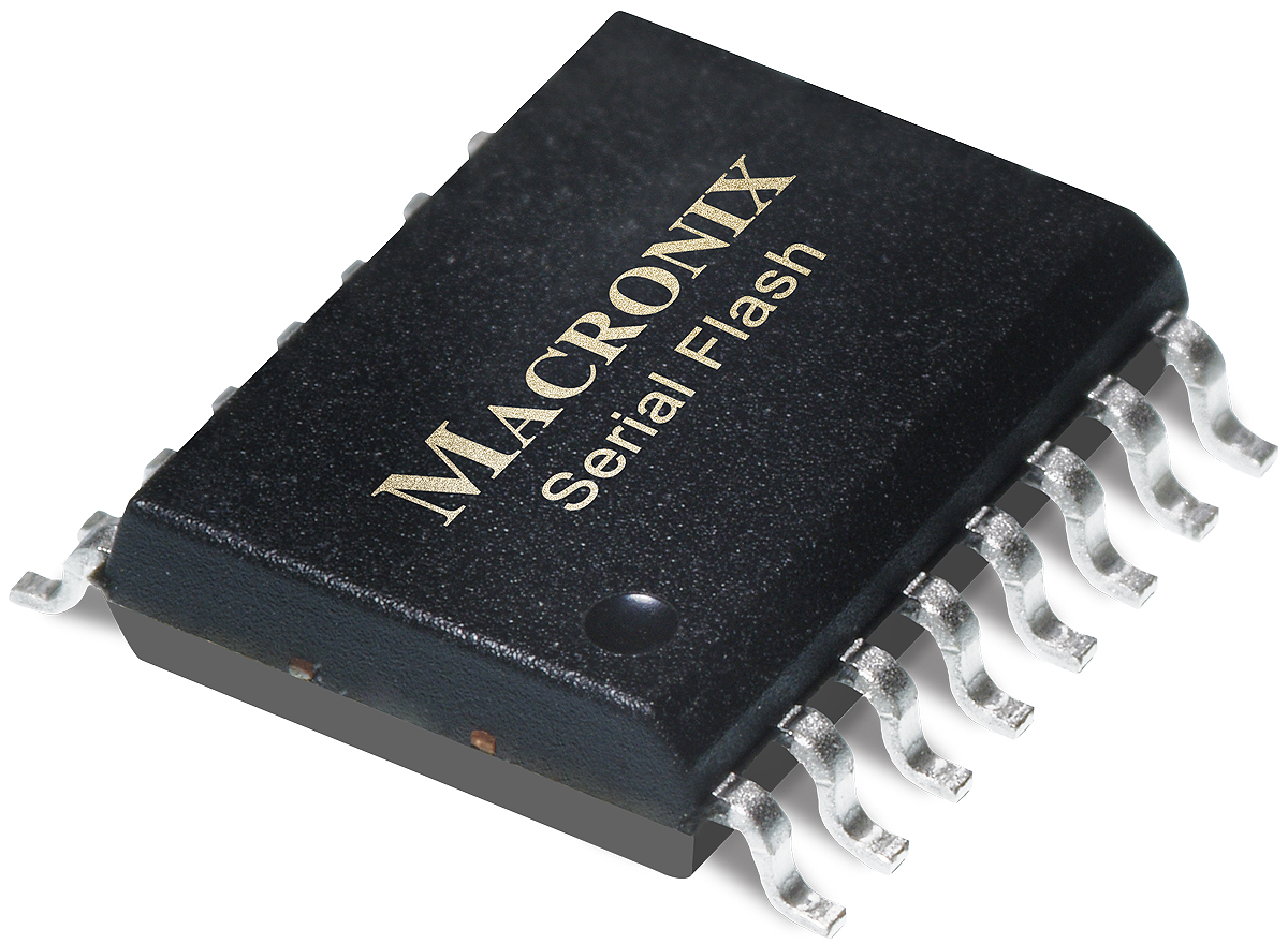 Macronix NOR 64 MB Serial Flash Memory 16-Pin SOP