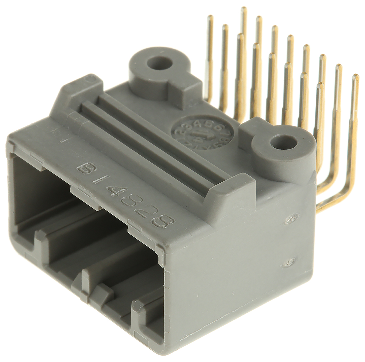 JAE MX34 Series Right Angle Through Hole PCB Header, 16 Contact(s), 2.2 mm Pitch, 2 Row, Shrouded