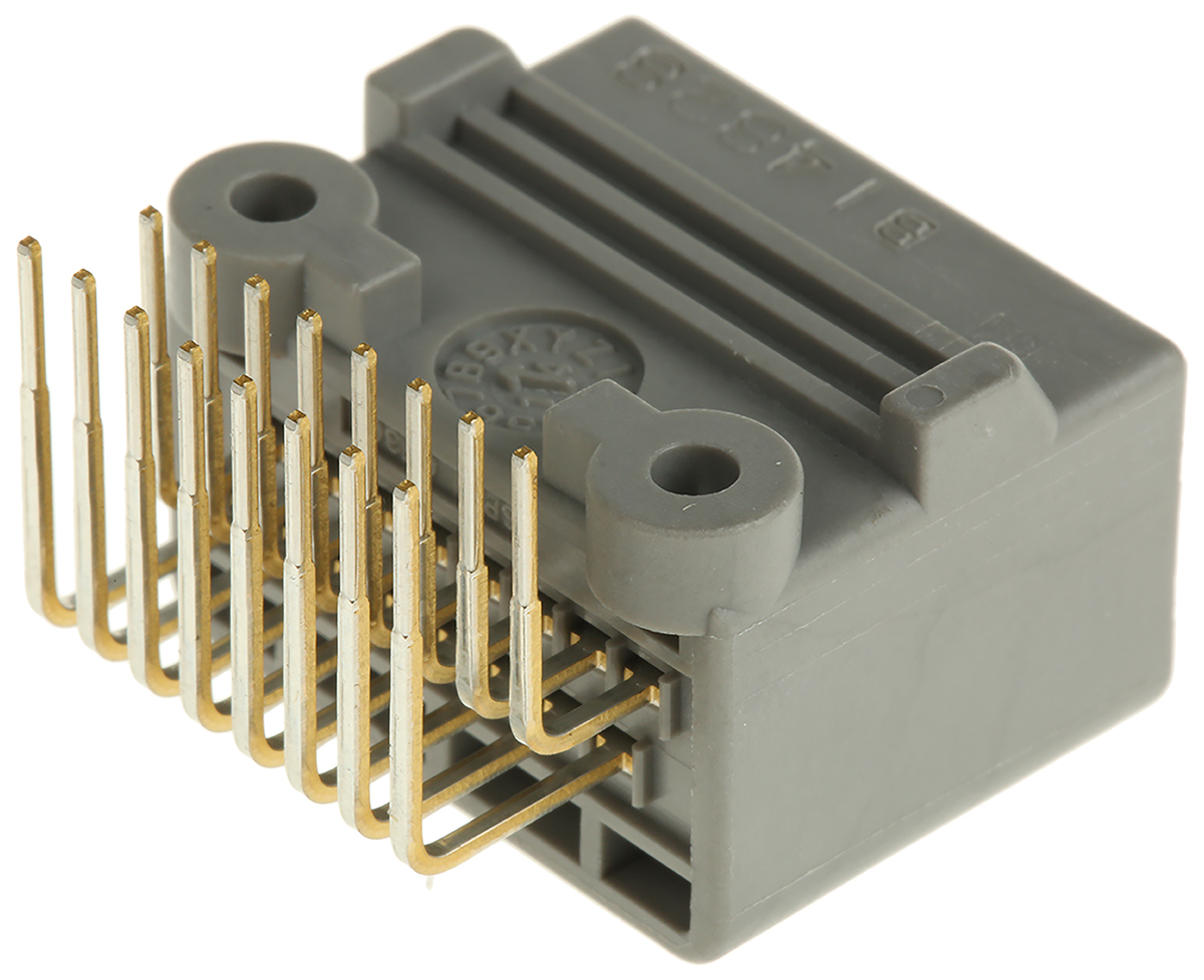mx34016nf1 JAE MX34 Series Right Angle Through Hole PCB Header, 16 Contact(s), 2.2 mm Pitch, 2 Row, Shrouded