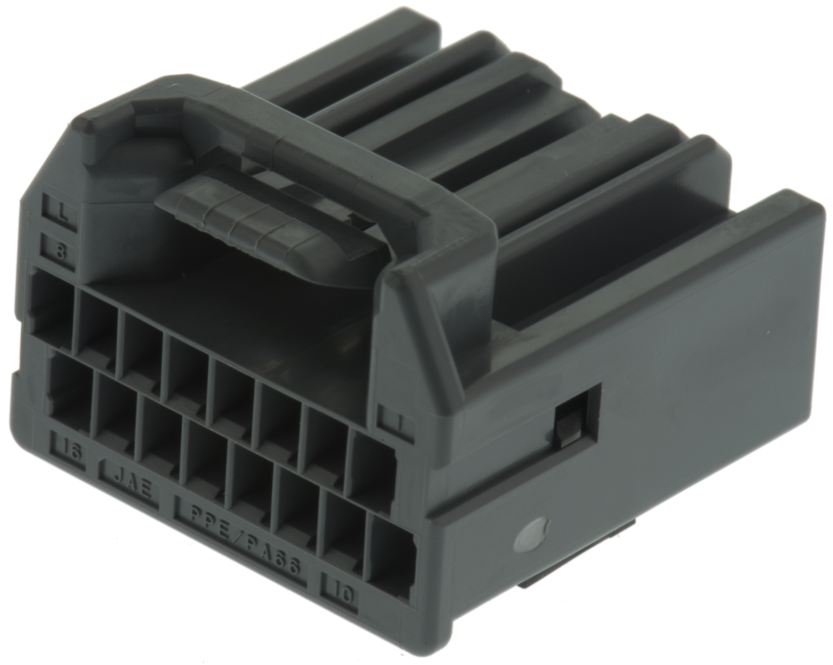 JAE, MX34 Automotive Connector Female Grey Cable 16 Way Crimp Termination MX34016SF1
