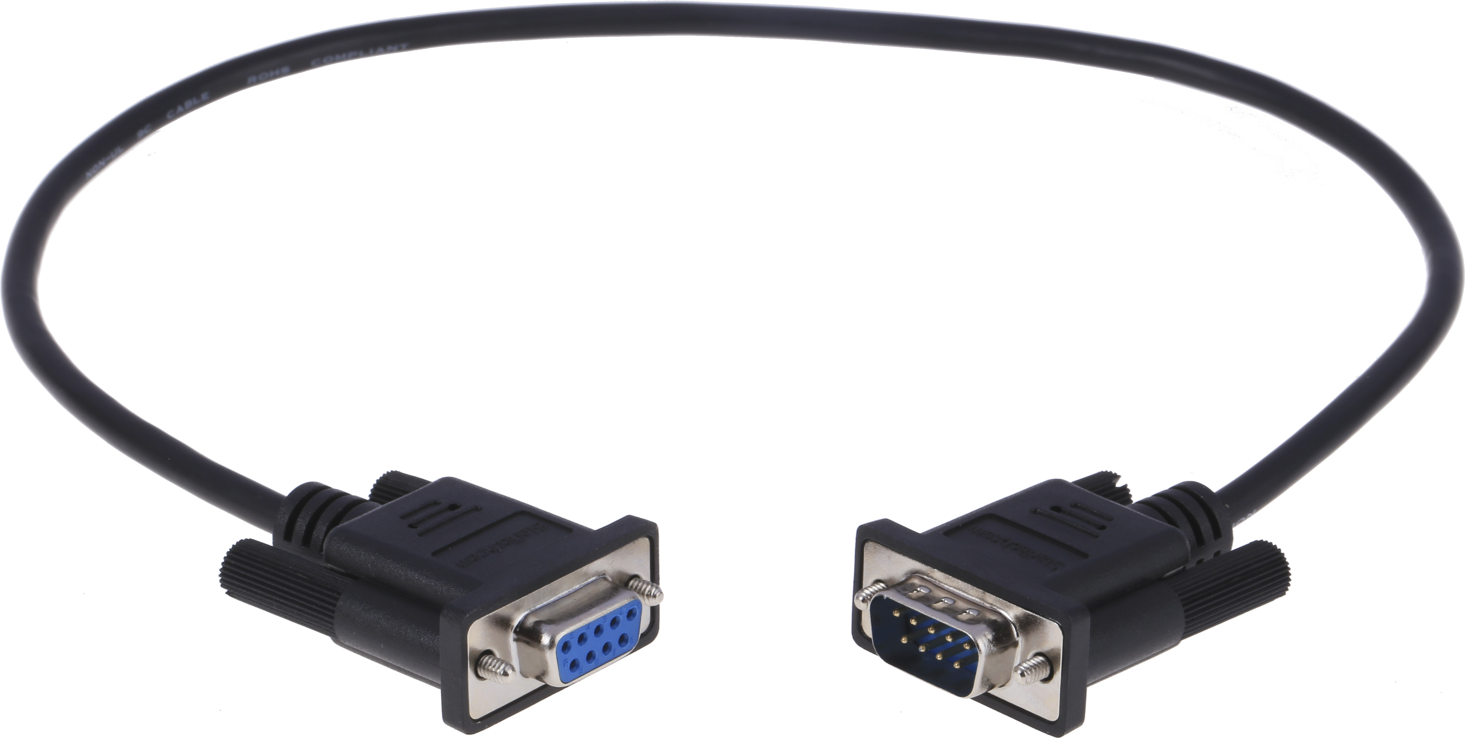 mxt10050cmbk StarTech.com Male D-Sub 9-Pin to Female DB9 Serial Cable, 0.5 m Polyvinyl Chloride, MXT Series