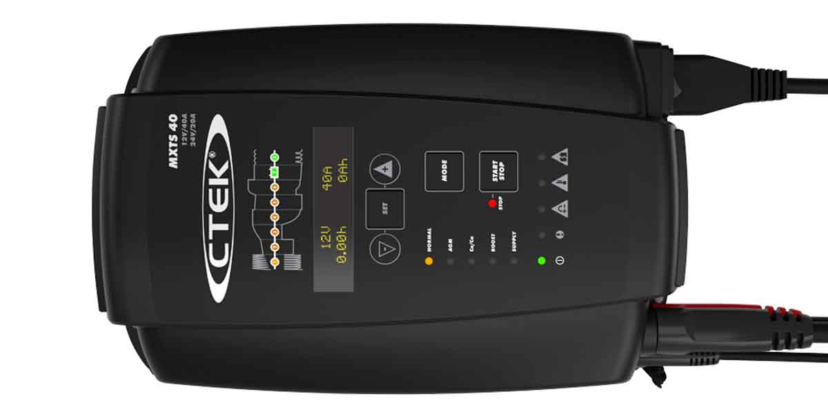 CTEK MXTS 40 Battery Charger For, Lead Acid 40 A, 24 V, 12 V with EU plug Automotive