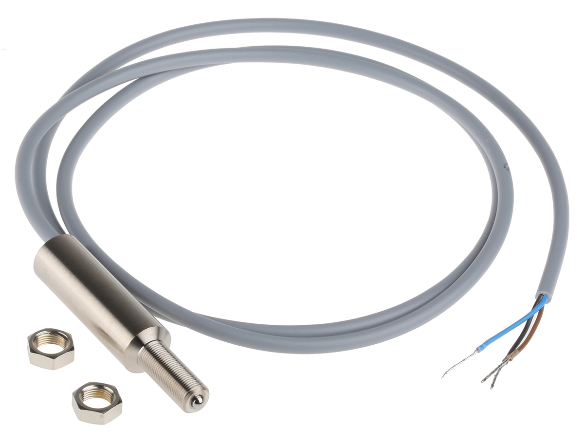 my-com-e75p80 Baumer Barrel Nickel Plated Brass 10 Hz Position Sensor Precision Position Switch, 50mA, IP50 37.2 mm
