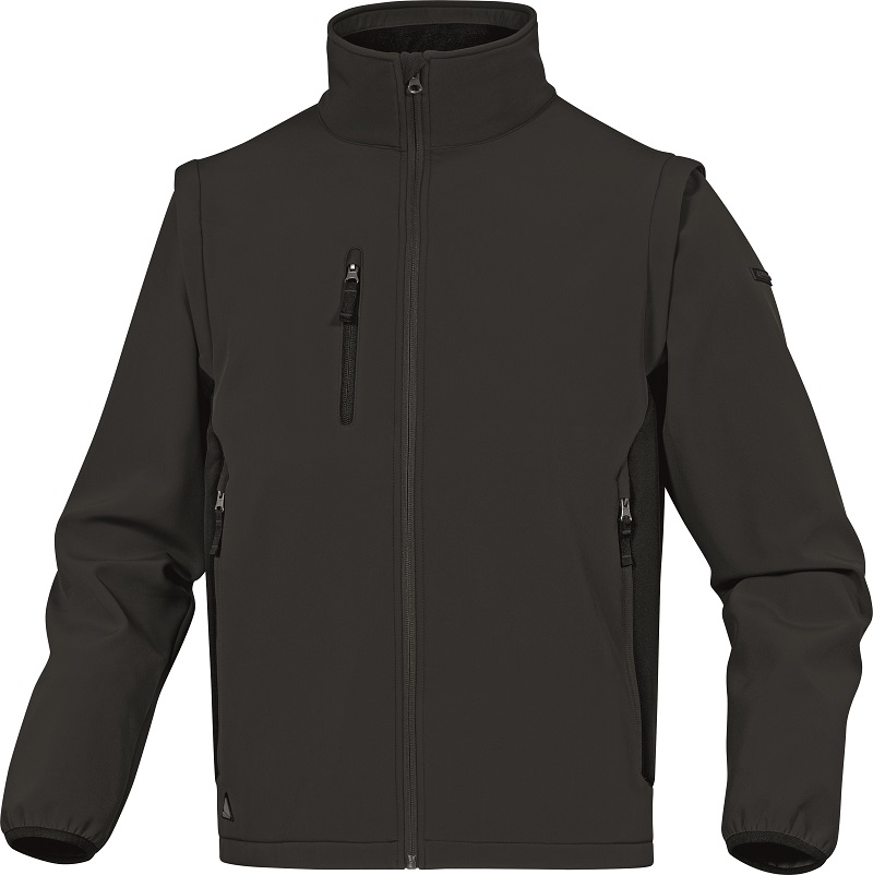 Delta Plus MYSEN2 2 Black, Green, White, Yellow Softshell Jacket, S 1 EA