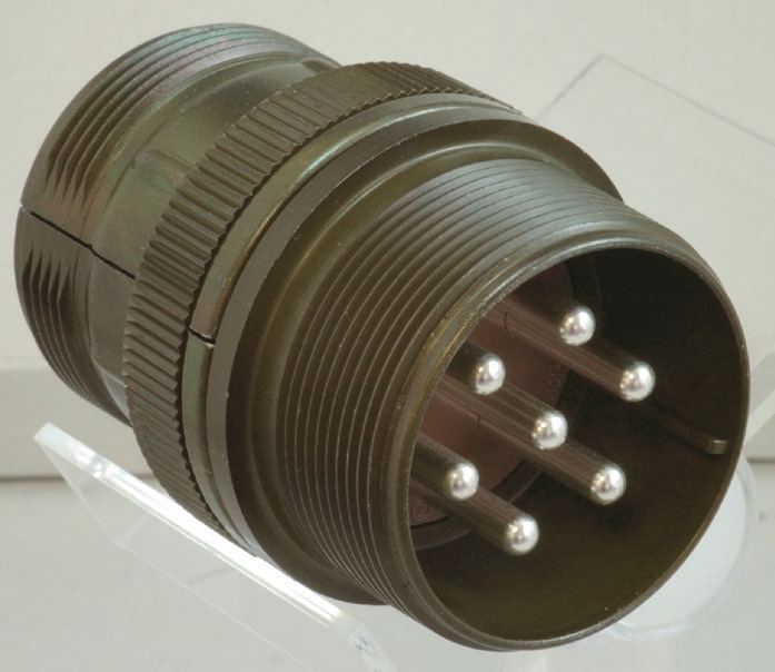 JAE, N/MS, Copper Alloy Straight 4 Way Cable MIL Spec Circular Connector Female Black, Male Contacts,Shell Size 14S,