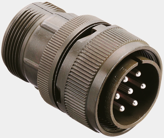 JAE, N/MS, Copper Alloy Straight 14 Way Cable MIL Spec Circular Connector Male Black, Male Contacts,Shell Size 20,