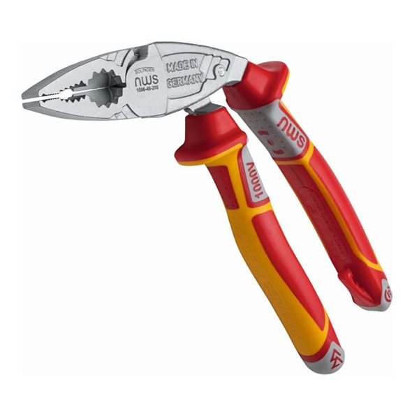 NWS 1-Piece Combination Plier Combination, 180mm Overall VDE/1000V Approved