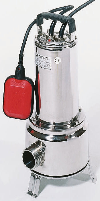 W Robinson And Sons 230V Straight Coupling Submersible Water Pump, 300L/min