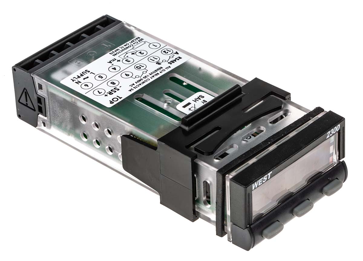 West Instruments N2300 Panel PID Temperature Controller 6 Input, 2 Output Relay, SSR 240V ac On-Off
