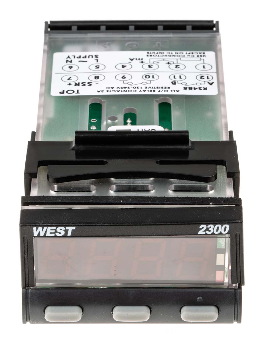 n2300y1211 West Instruments N2300 Panel PID Temperature Controller 6 Input, 2 Output Relay, SSR 240V ac On-Off