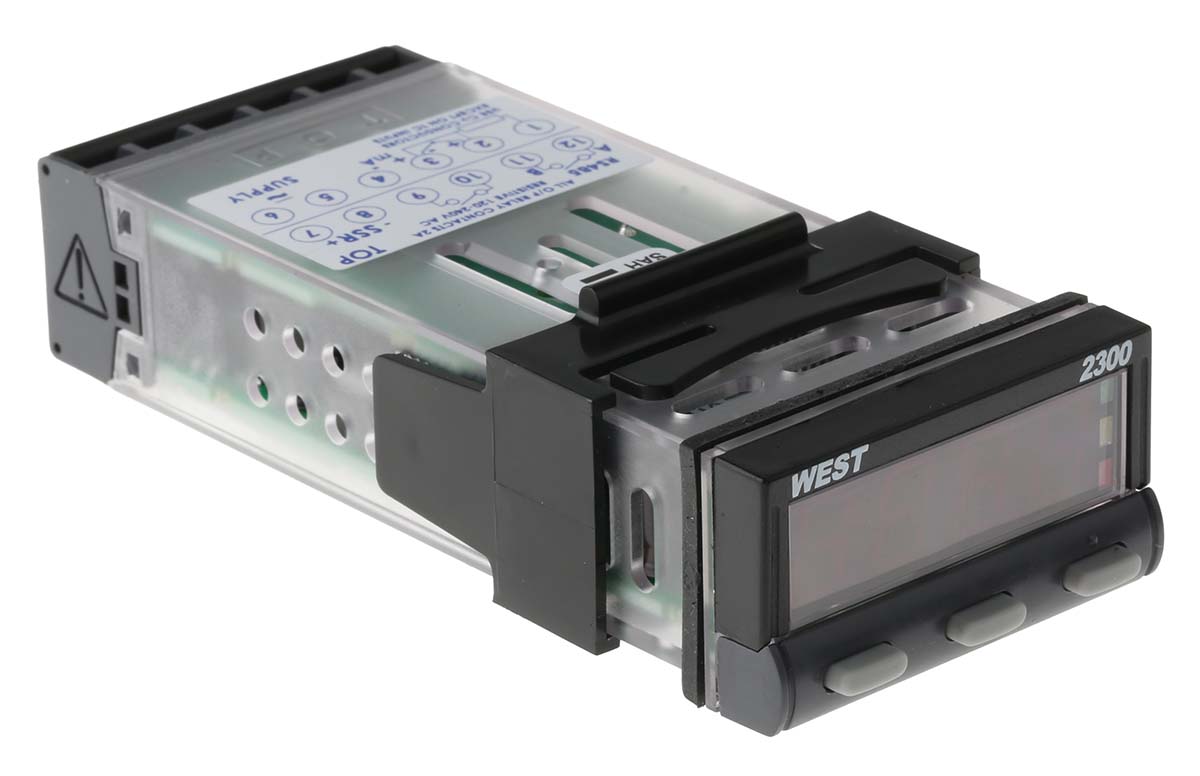 n2300y1213 West Instruments N2300 Panel PID Temperature Controller 6 Input, 2 Output Relay, SSR 30V dc On-Off