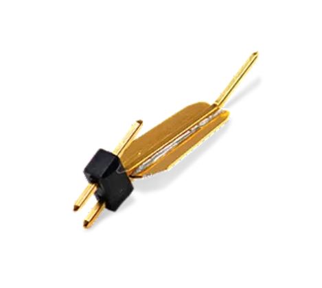 Keysight Technologies N484 Series Straight Through Hole PCB Header Pin, 2 Contact(s), 1 Row, Shrouded