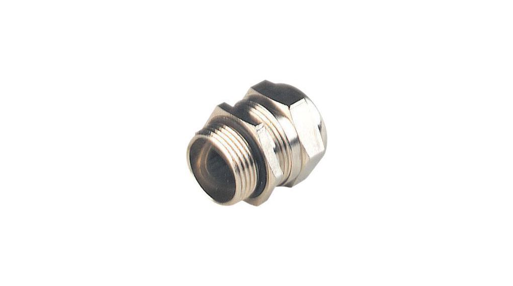 Hirschmann N6R Series Silver Copper Zinc Cable Gland, PG13.5 Thread, 12 mm min., 15 mm max., IP65