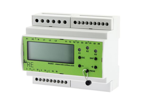 Tele Energy Sensor Mains & System Protection, 3 Phase, DIN Rail
